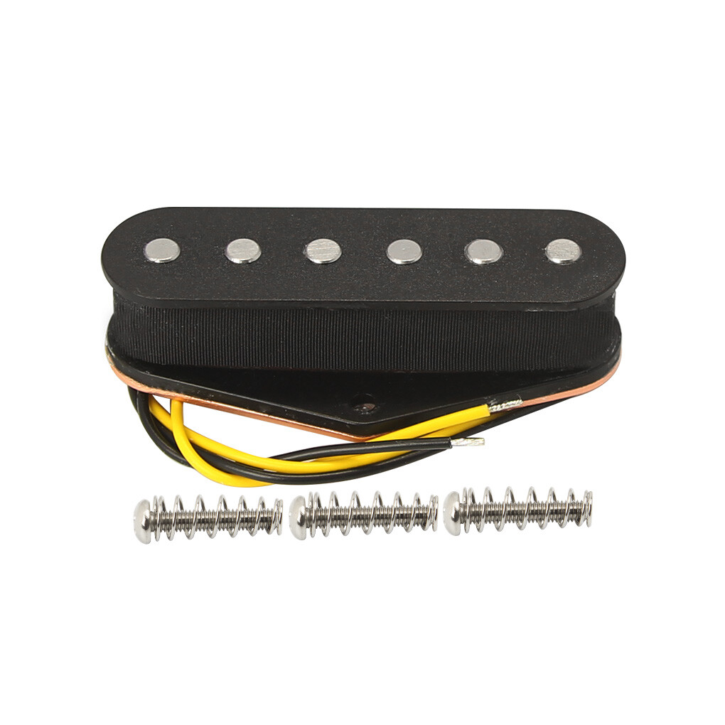 FLEOR FD TL Guitar Pickups Alnico 5 Neck & Bridge Set Single Coil Black for TL