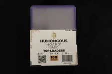 (50) Humongous Hoard 3" x 4" Basic 180Pt Thick Top Loaders 5 Packs