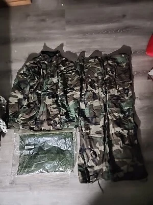 592 U.S. ARMY ケミカル防護 オーバーガーメント 米軍実物 00s Chemical Protective Suit In Military Original Period Items (1976
