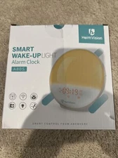 Heim Vision Smart Wake Up Light Digital Alarm Clock A80S Used