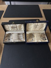 12x Silberl&ouml;ffel Set 800er Silber (Punze 800) inkl. Etui/Boxen