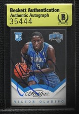 BAS 2013-14 Panini Prestige Victor Oladipo #162 Seal of Authenticity Auto ur8