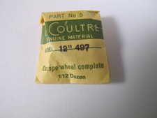 LECOULTRE FUTUREMATIC CALIBER 497 OLD STOCK ESCAPE WHEEL  COMPLETE PART 5