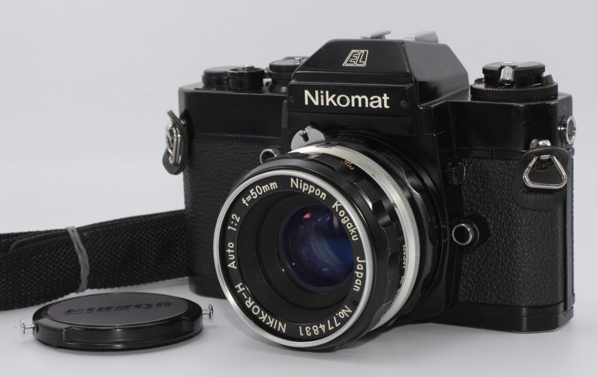 フィルムカメラ Nikomat EL / NIKKOR-H Auto 50mm F2 Near Mint ] Nikon Nikomat EL Black + Nikkor-H Auto 50mm f2 Lens