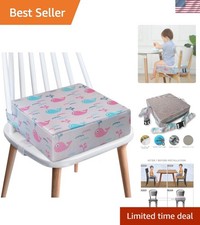 Portable Toddler Booster Seat - Washable, Non-Slip  Comfortable Cushion, 12.6"