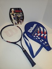 Wilson Jim Courier 26 Oversized Tennis Racket stars and stripes Mistake racket