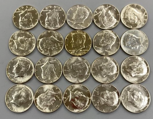 20 1965 US 40% Silver Proof Kennedy 50c L24047