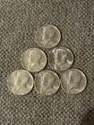 Lot of 6 - 1964 Kennedy Half Dollars 90% Silver BU Brilliant Uncirculated Luster
