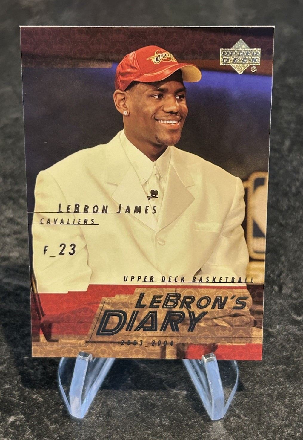 2003 UPPER DECK LEBRON JAMES LEBRON’S DIARY ROOKIE RC #LJ5