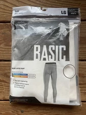 NEW! NIP COLDPRUF Base Layer Pant White Basic Dual Layer Men's Large US Material