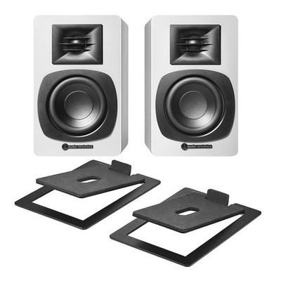 Audio-Technica - AT-ST3 + AT-SP3X (White) (HHV Bundle) Black / White