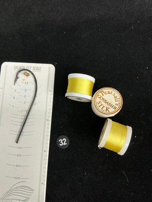 VINTAGE Pearsall's Gossamer  Silk  Fly Rod Wrap #5 Lemon Yellow