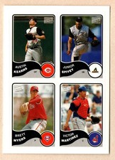 2003 Bazooka Brett Myers / Austin Kearns  / Victor Martinez 4-on-1 Stickers 25