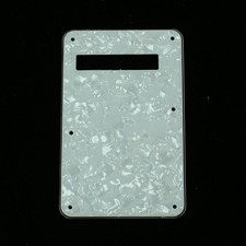Strat Standard Style Guitar Cavity Cover Tremolo Back Plate,4ply white pearl