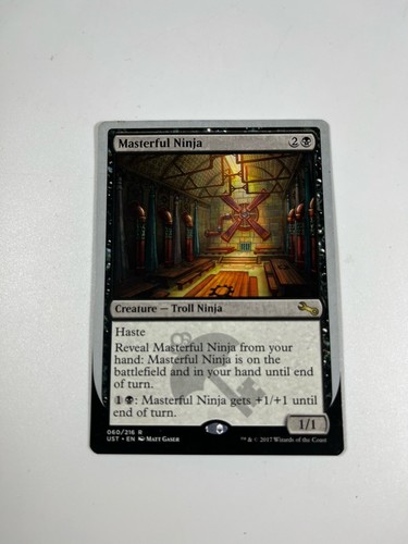MTG Magic The Gathering Masterful Ninja Unstable #60 Card - Picture 1 of 6