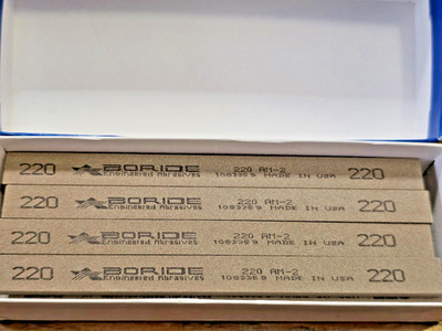Boride Sharpening Stone 220-Grit AM-2  1/4'' x 1/2'' x 6'' 023690 Box Of 12