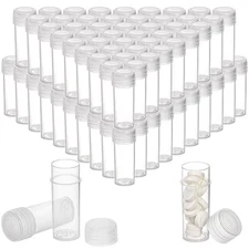 200 Pieces Small Pill Bottle, 5ml Plastic Sample Bottle, Empty Prescription M...