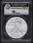 1998 $1 American Silver Eagle PCGS MS70 - John M. Mercanti Signature