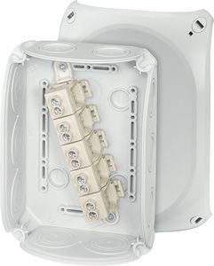 Hensel DK 1010 G Kabelabzweigkasten mit Abzweigklemme IP66 grau 180x130x77mm