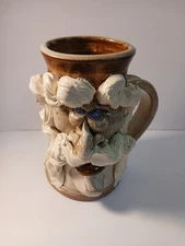 Ugly Face Mug John Coiner Pottery Crafted By Hal Robinson Vintage MN Renaissance