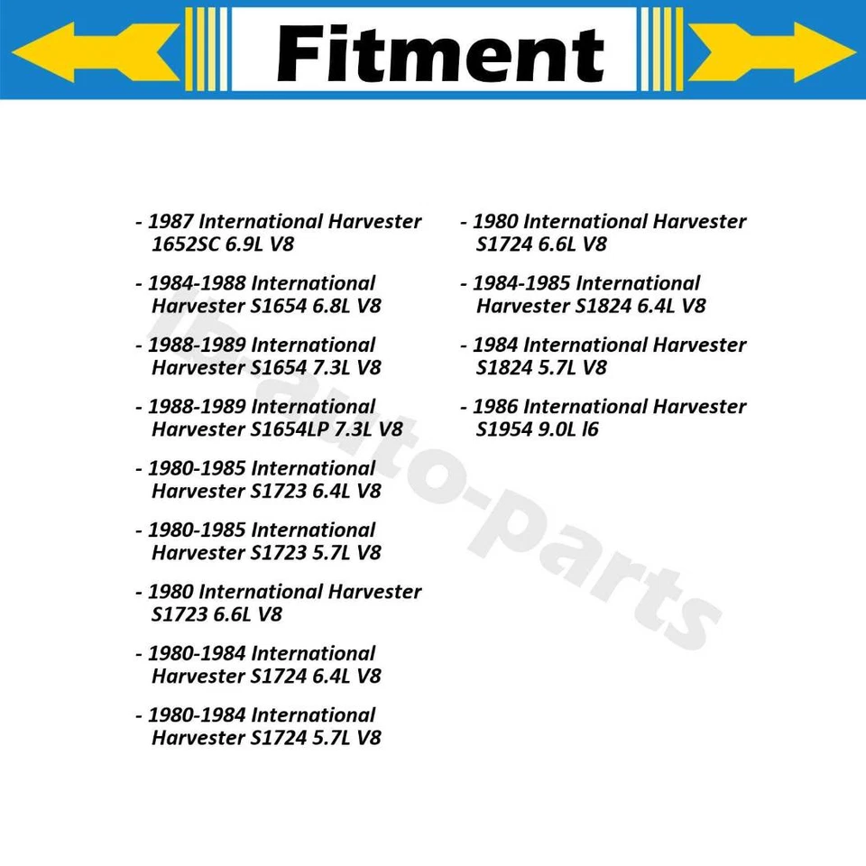 Передний тормозной шланг Dorman 2 шт. для 1980-1985 International Harvester S1723 6,4 л - Изображение 2 из 4