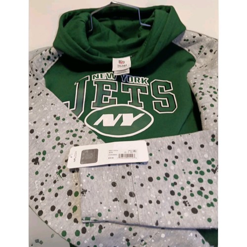 NEW YORK JETS NFL GIRLS Hooded Sweatshirt - Size L10 12 NWT - Picture 8 of 8