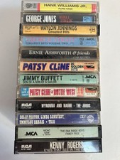 Lot Of 12 Vintage 80  s 90  s Country Music Cassette Tapes,Kenny,Hank,George,Dolly