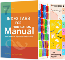 Durable Waterproof APA Manual 7th Edition Tab...