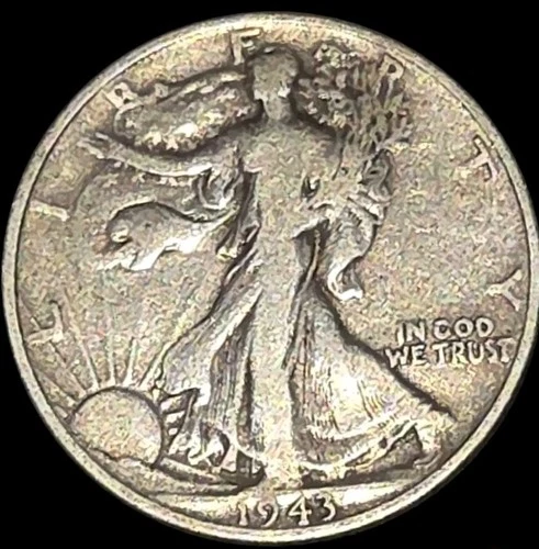 🇺🇸 1943 WALKING LIBERTY 90%SILVER XF