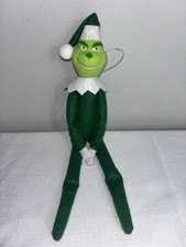 Grinch On A Shelf Green Plush 12" Christmas Elf Doll Toy NWT