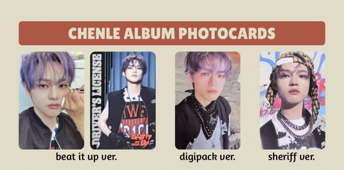 NCT DREAM Beat It Up Official PHOTOCARD BOOK /DIGIPACK /SHERIFF