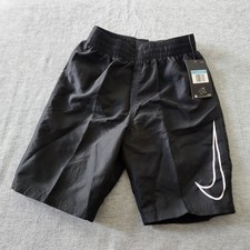 Nike Boys Black Swim Shorts Size Medium NWT Nessa836