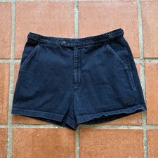 Vtg Nike Challenge Court Denim Shorts Mens 36 Dark Wash Black 3" Andre Agassi