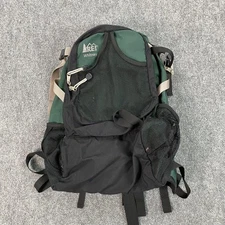 REI Hiking Backpack Green Black Daypack Padded Straps Outdoor Travel Whitney
