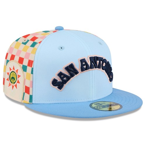 Homme New Era bleu clair San Antonio Spurs 2024/25 City Edition 59FIFTY ajusté