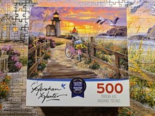 Rose Art Puzzle "Morning Ride" 500 Piece 2024 24x18 COMPLETE