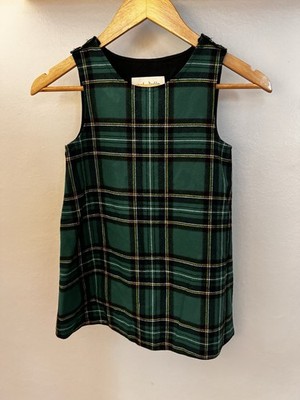 O NEIL OF DUBLIN Girls Kids Size 6 Dress Sleeveless Wool Blend Plaid Ireland
