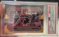 PSA 10 POP 2 2023 Prizm Draft Picks TRUE Gold /5 Prizm Rookie BENNEDICT MATHURIN