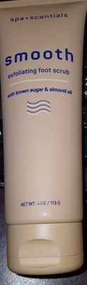 Spa Scentials Smooth Exfoliating Foot Scrub W/ Brown Sugar & Almond Oil 4 oz-NEW