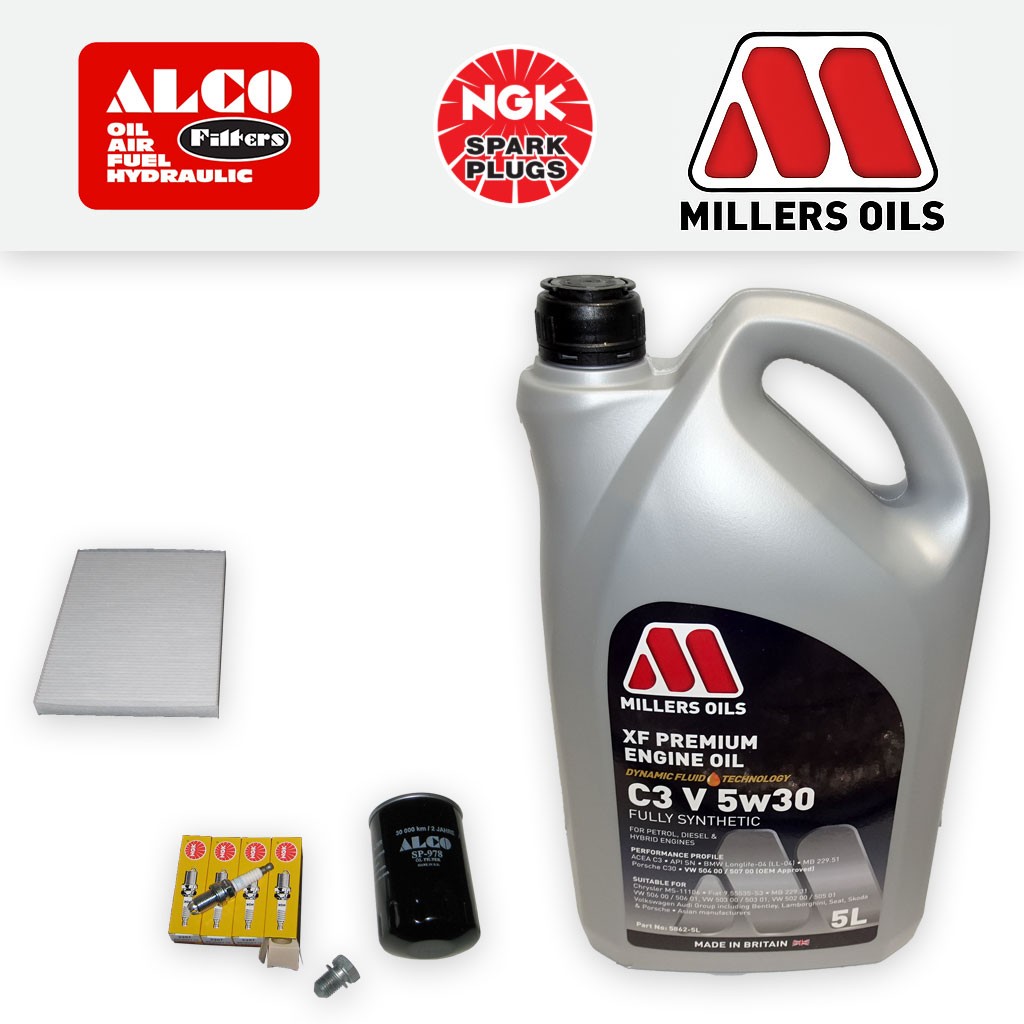 SERVICE KIT for VW GOLF MK4 1J 1.6 8V 1.8 2.0 OIL CABIN FILTERS PLUGS +OIL 97-06
