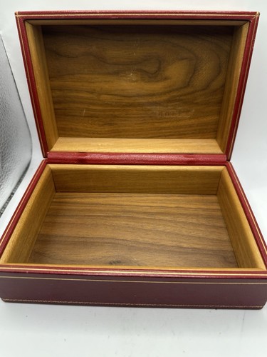 Rolex Creation Geneve Red Wood Vintage Watch Box 1960s-1970s Men - Picture 9 of 16