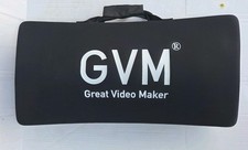 GVM LED Video Light LED-480LS Black Kit 2 Stands 2 AC Adpts 2 Batts Case MINT  