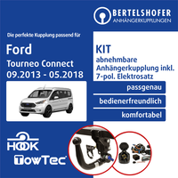 FüR Ford Tourneo Connect Typ V408 09.2013-05.2018 Ahk Abn +7Pol Spez E-Satz Pkw
