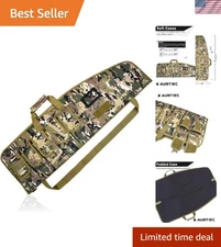 Tactical Soft Gun Case, Rifle Shotgun Bag with 5 Pouches for Hunting Shooting...