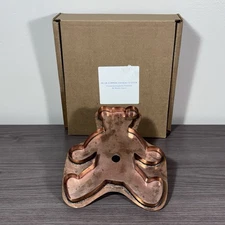 1997 Large Martha Stewart for Nordstrom Teddy Bear Copper Cookie Cutter 7" x 6"