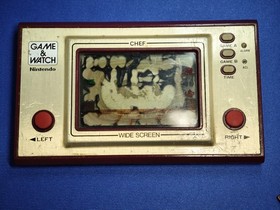 Game & Watch Chef, tested and working, with defects, sold as Poor Condition