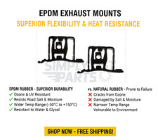 FOR MINI R50 R52 R53 ONE COOPER COOPER S JCW CENTRE EXHAUST MOUNT HANGER X2 EPDM