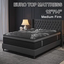 12" 14"Twin Full Queen King Size Gel Memory Foam Spring Mattress In A Box