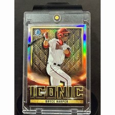 Bryce Harper RARE MOJO VARIANT CHROMD REFRACTOR BOWMAN INVESTMENT CARD🔥GEM💎