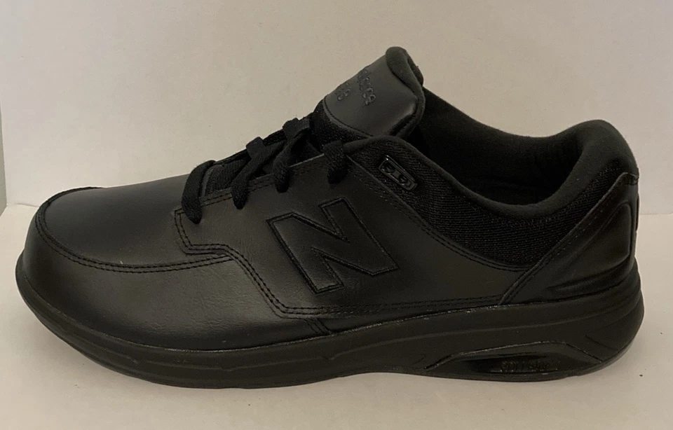 New Balance 813 Zapatos para Caminar Para Hombres Talla 9.5 6E Cuero Negro ROLLBAR MW813BK Foto 2 de 4